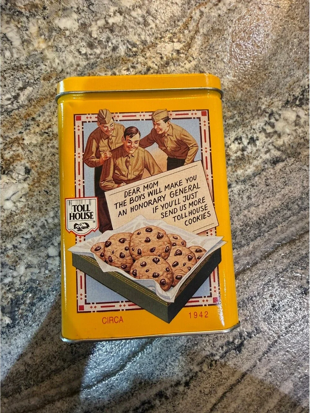 Vintage Nestlé Toll House Cookies Metal Collectible Tin Reproduction